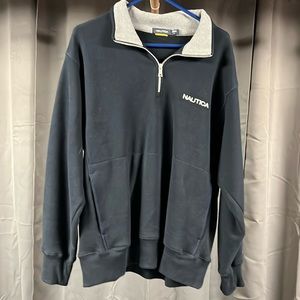 Black Nautica Half Zip Sweatshirt